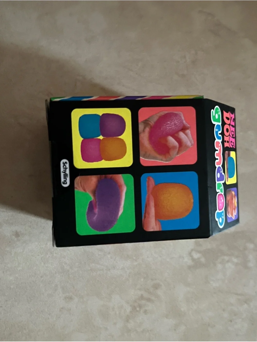 Nee Doh Gumdrop Super Solid Squish Toy - Orange